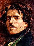 Eugene Delacroix Selbstportrat, Detail oil painting artist